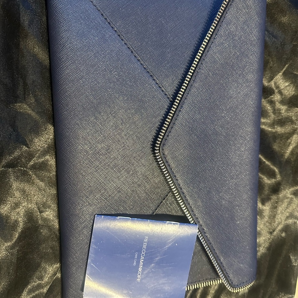 Rebecca Minkoff Midnight Blue Envelope Clutch - Picture 15 of 16